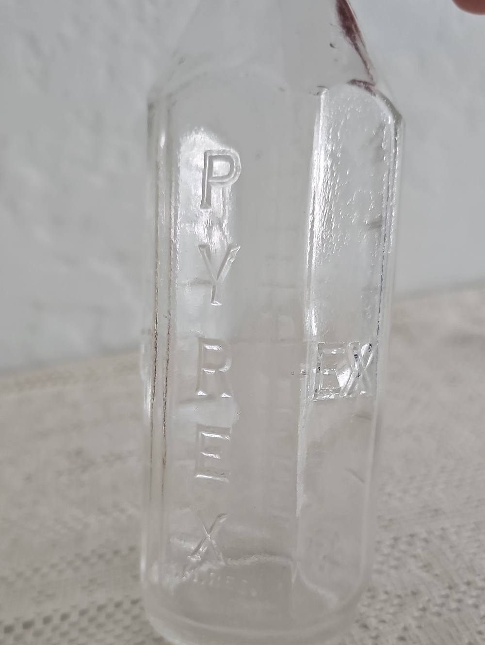Pyrex Glass Embossed Baby Bottle